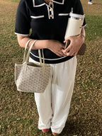 Goyard Tote Bag - Mini White (With Pouch)