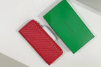 Bottega Veneta Inspired Clutch (Red) with Long Strap
