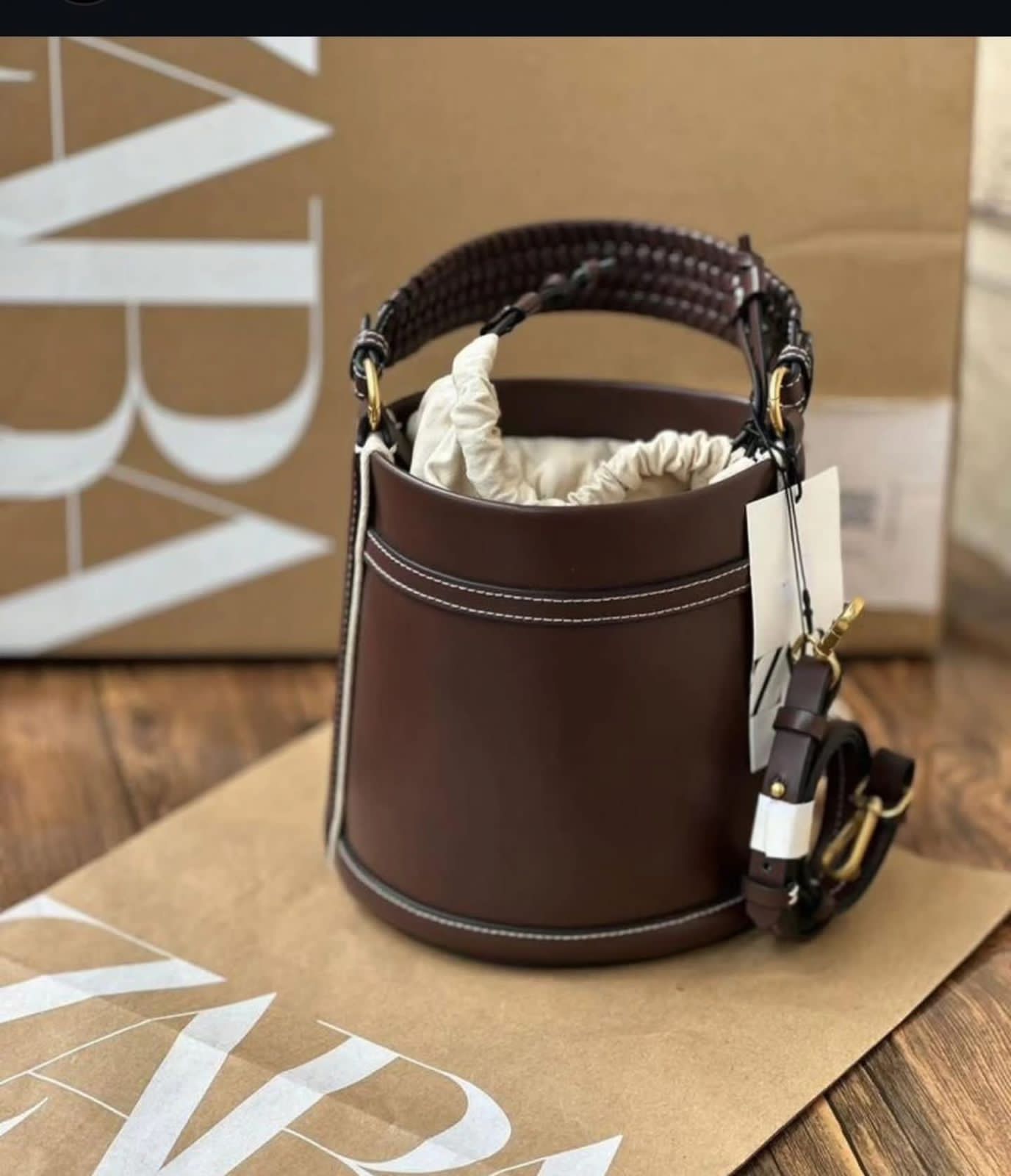 ZARA Potli Crossbody bag with long belt