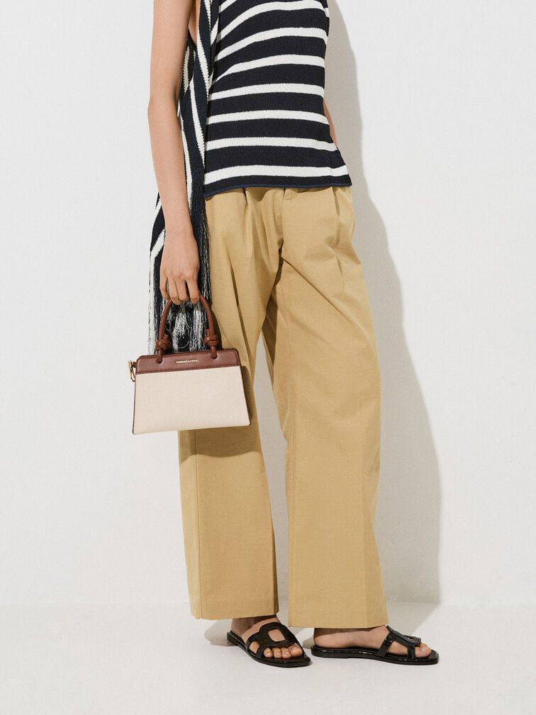 CHARLES & KEITH Sabine Knotted Handle Trapeze Bag