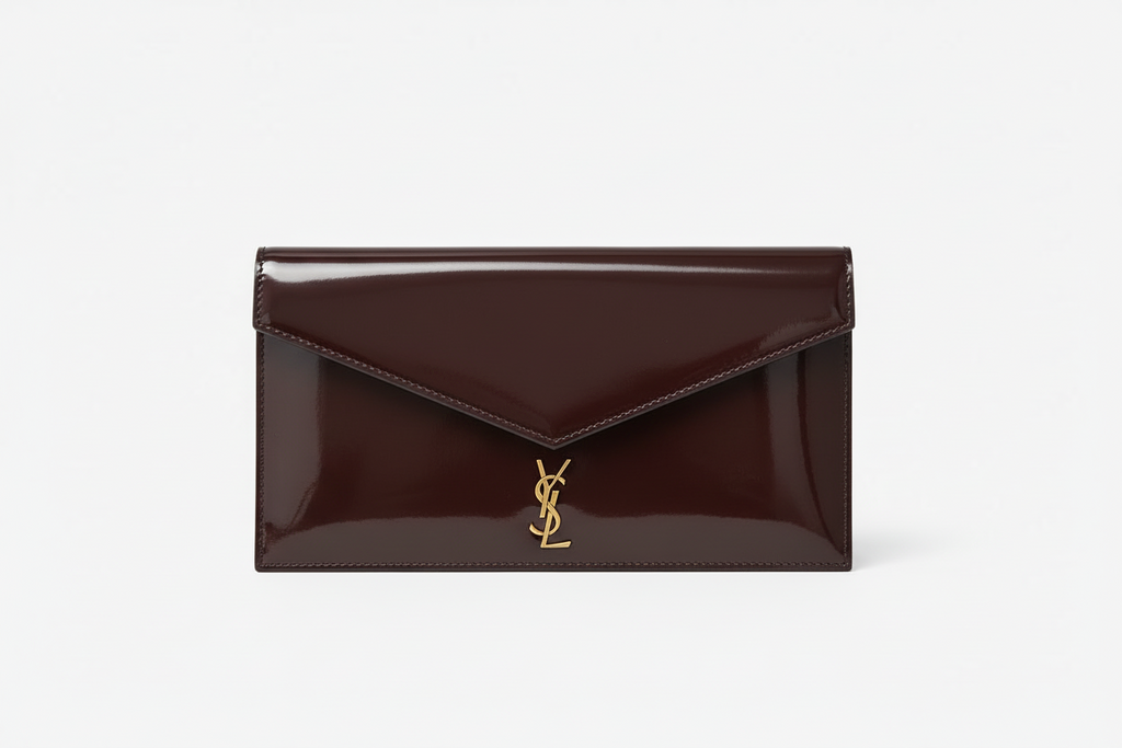 YSL Patent Leather Envelope Clutch