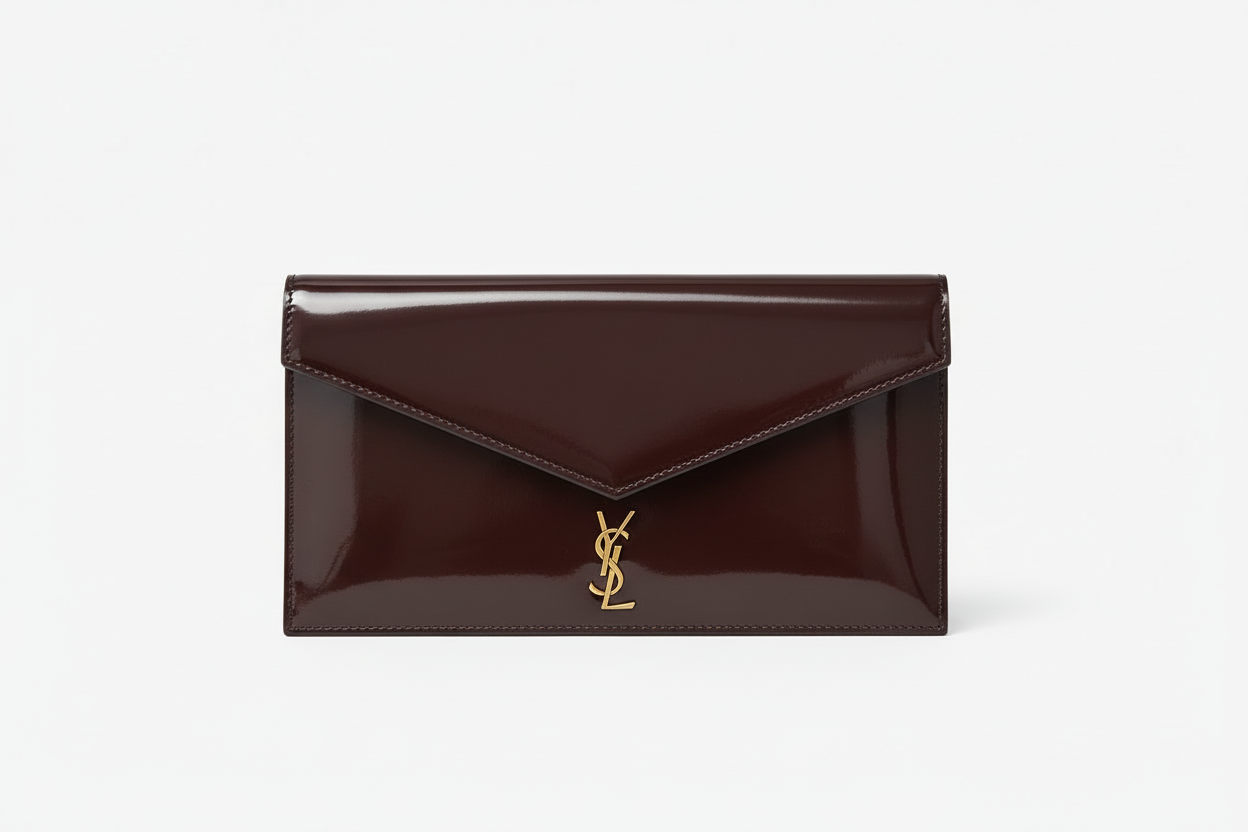 YSL Patent Leather Envelope Clutch