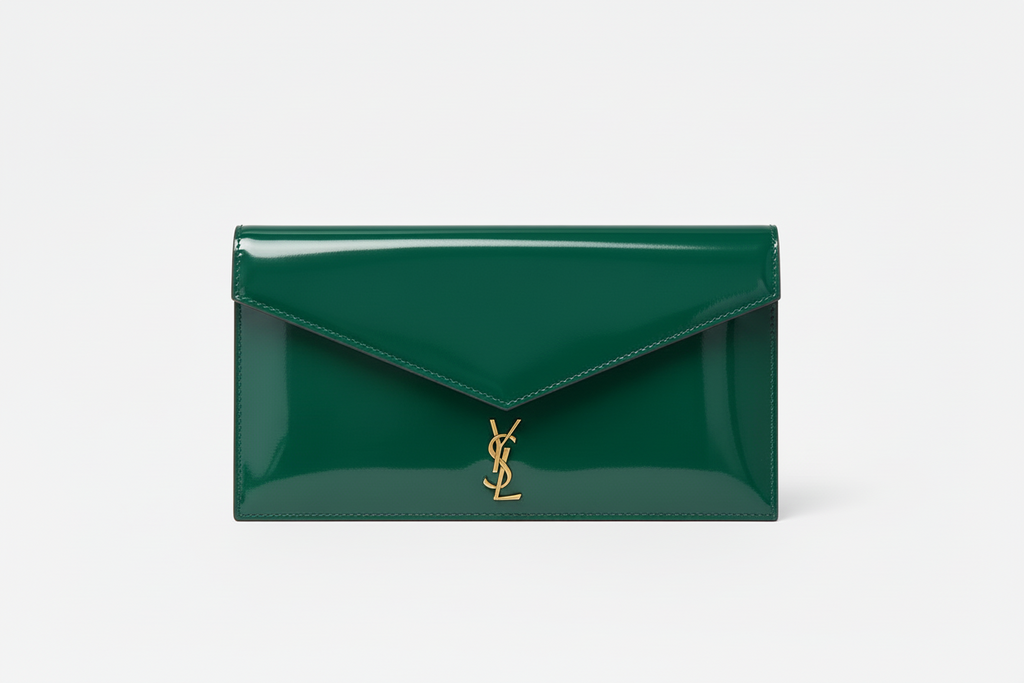 YSL Patent Leather Envelope Clutch