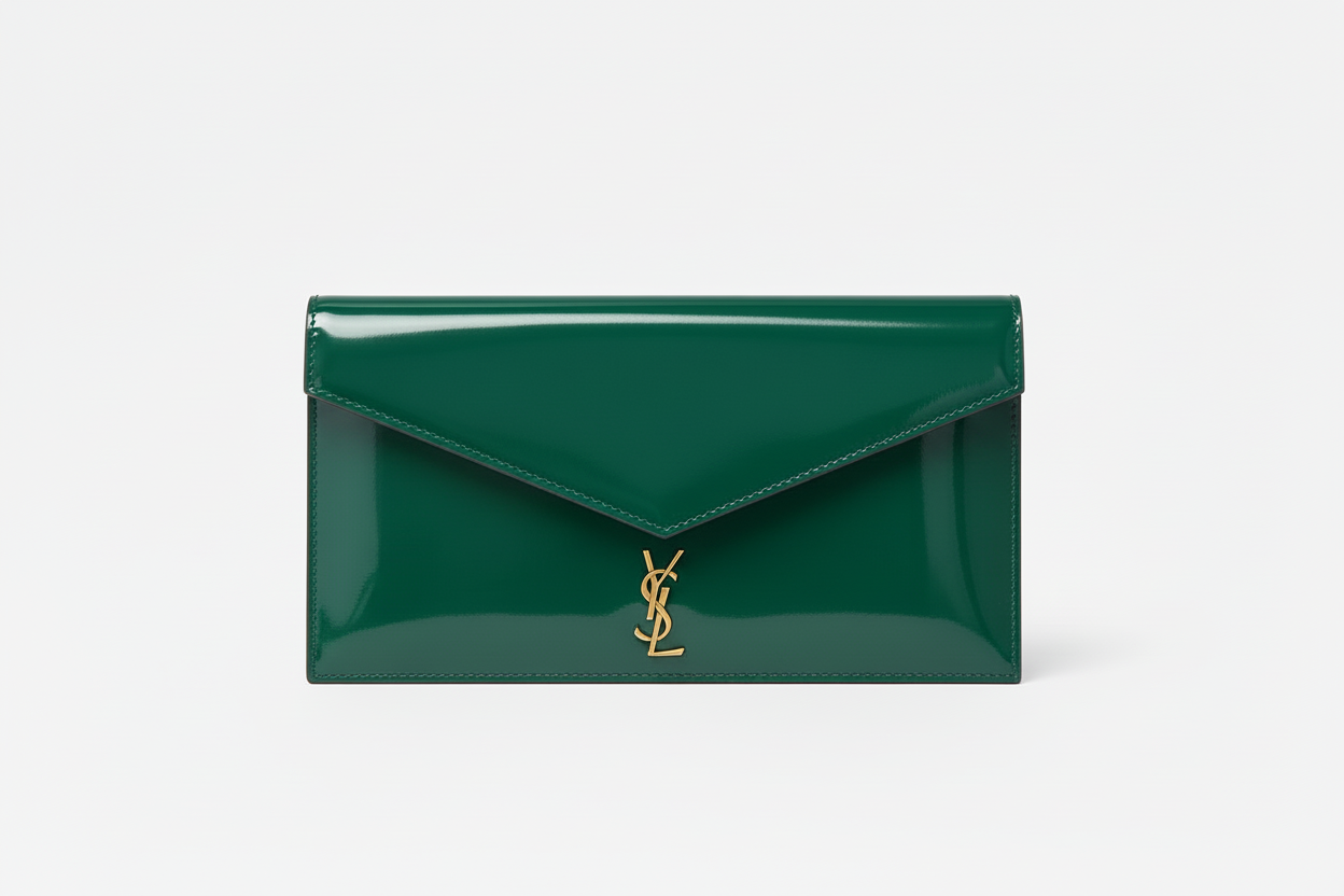 YSL Patent Leather Envelope Clutch