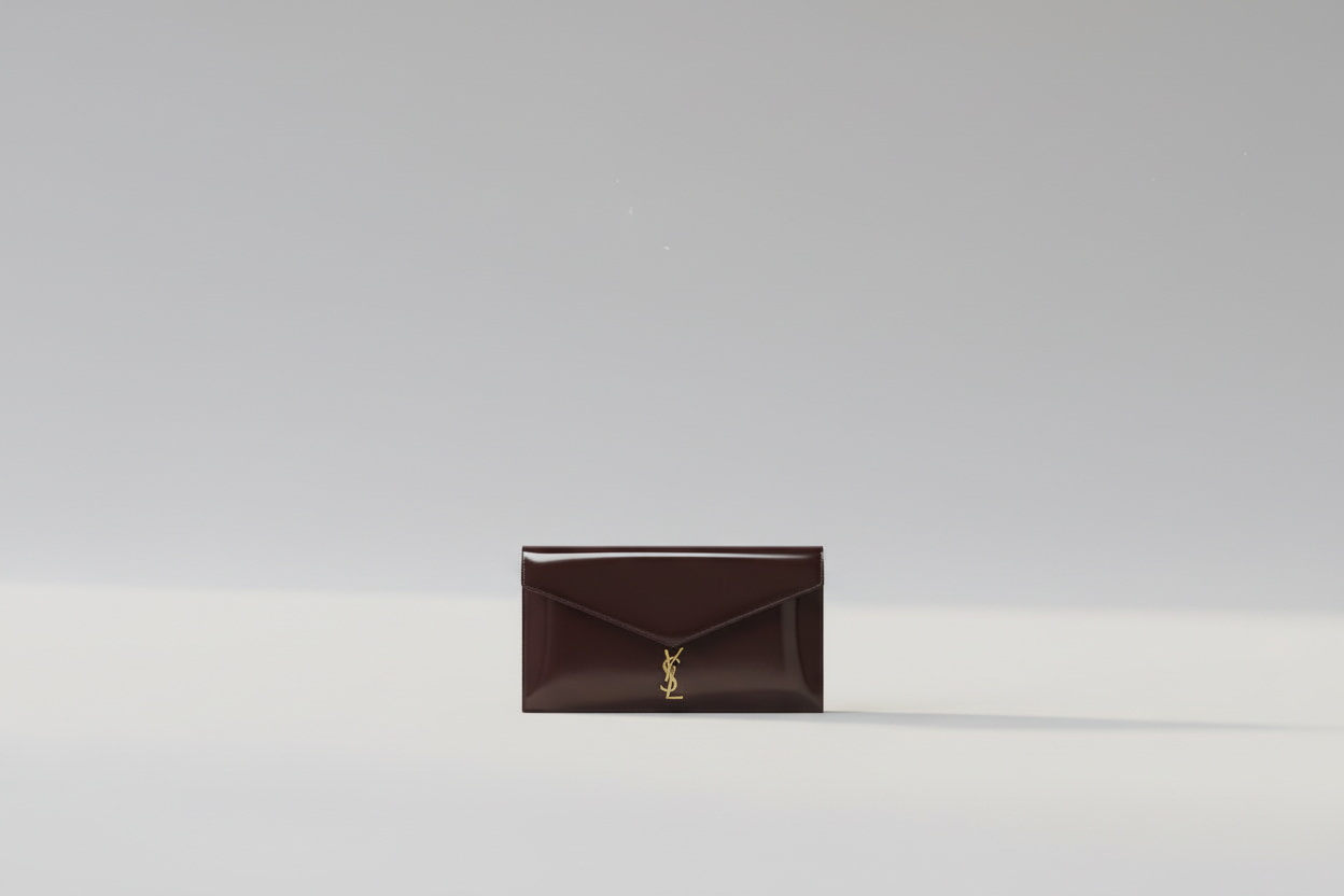 YSL Patent Leather Envelope Clutch