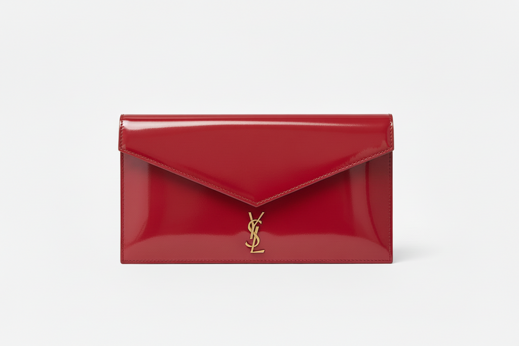 YSL Patent Leather Envelope Clutch