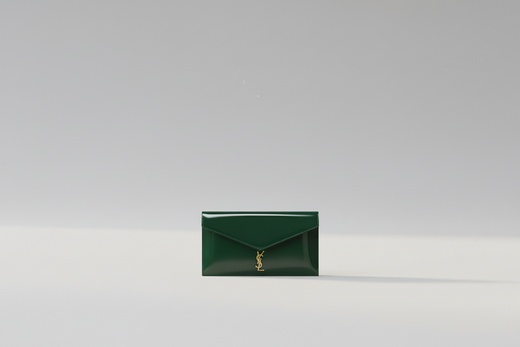 YSL Patent Leather Envelope Clutch