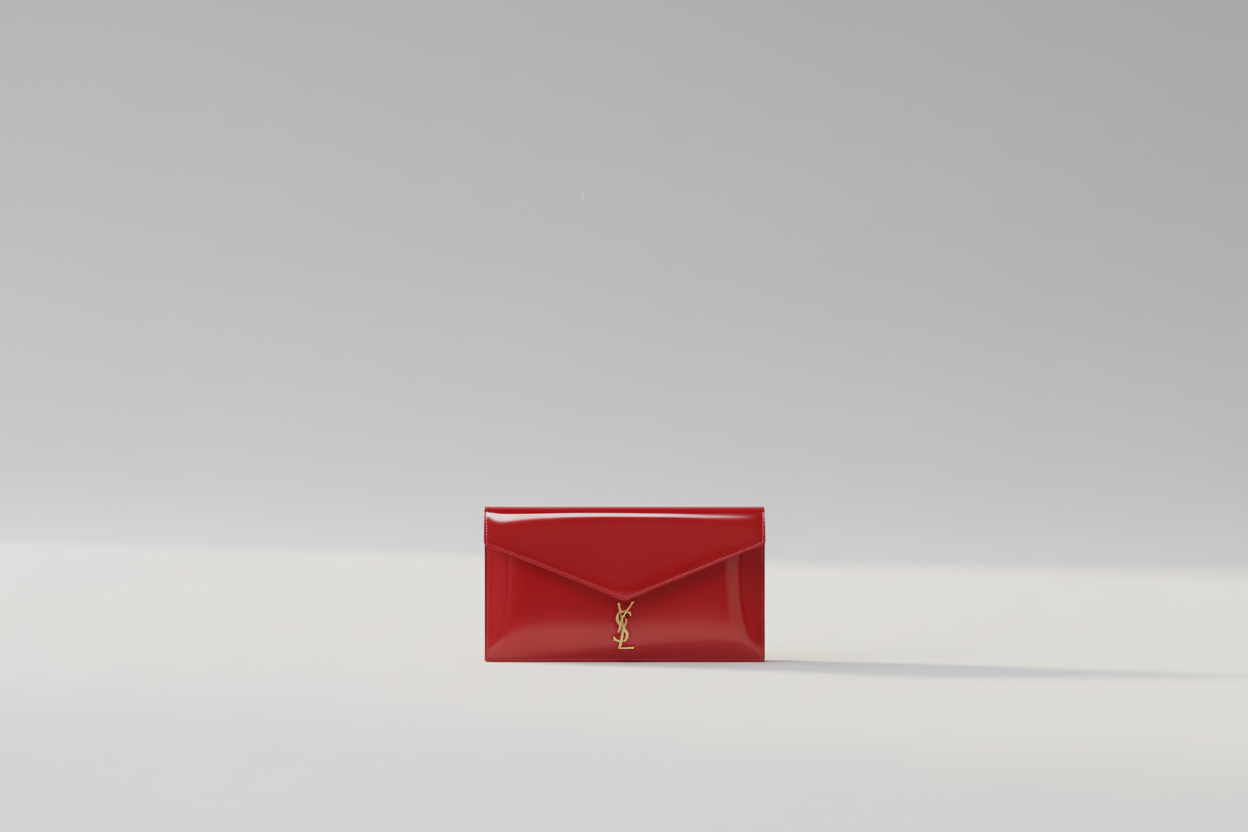 YSL Patent Leather Envelope Clutch